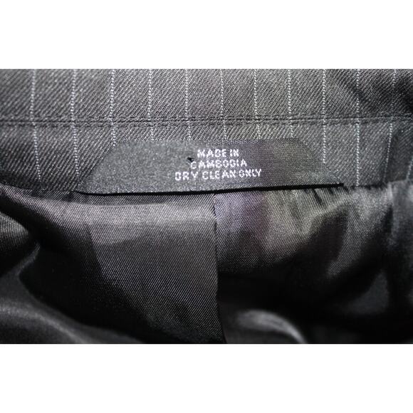 Haggar Men's Blazer Suit Jacket Black & Stripped Size 46L Classic Fit - Picture 6 of 11
